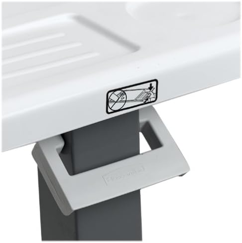 Carex Rolling Overbed Table, Hospital Bed Table, Laptop Tables for Recliner, Bed, Bedside and Sofa, Computer Tables, Hospital Tray, Adjustable with Wheels and Secure Height Adjustment