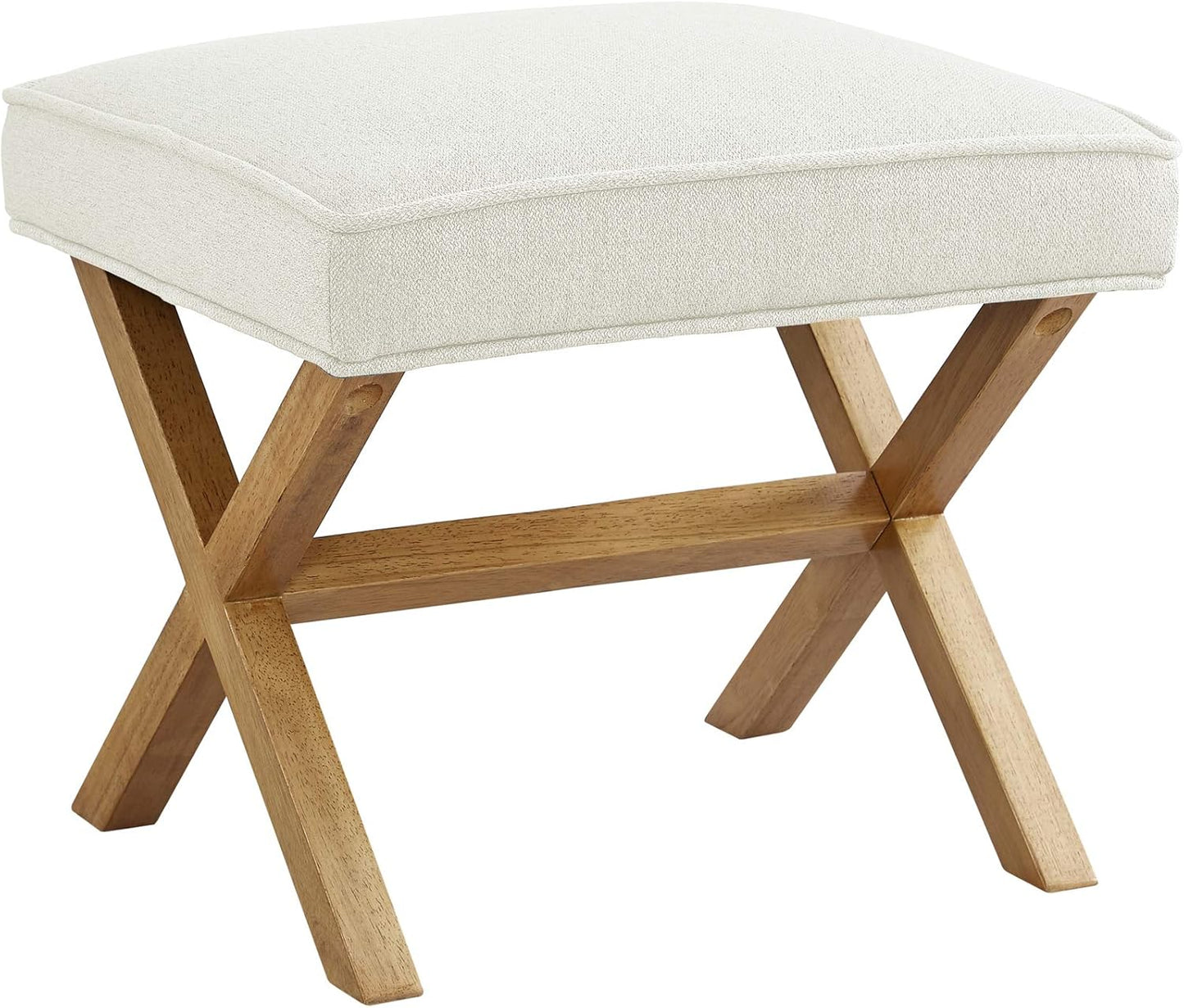 Amazon Basics Modern Haraden Upholstered Button-Tufted Bench, Blue, 16 x 44 x 17 in (Previously Rivet brand)
